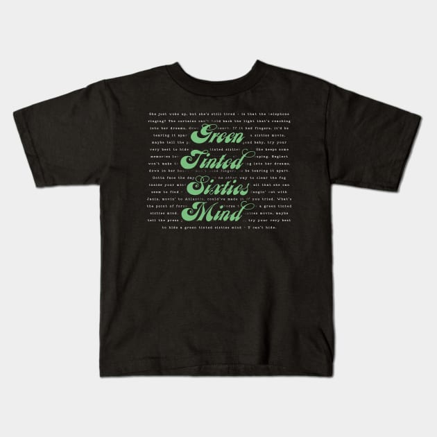 Green Tinted Sixties Mind - Mr Big Kids T-Shirt by MeowOrNever